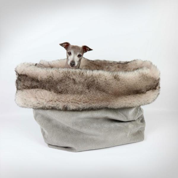 Kuschelhöhle FiouStar Royal Cord Grey